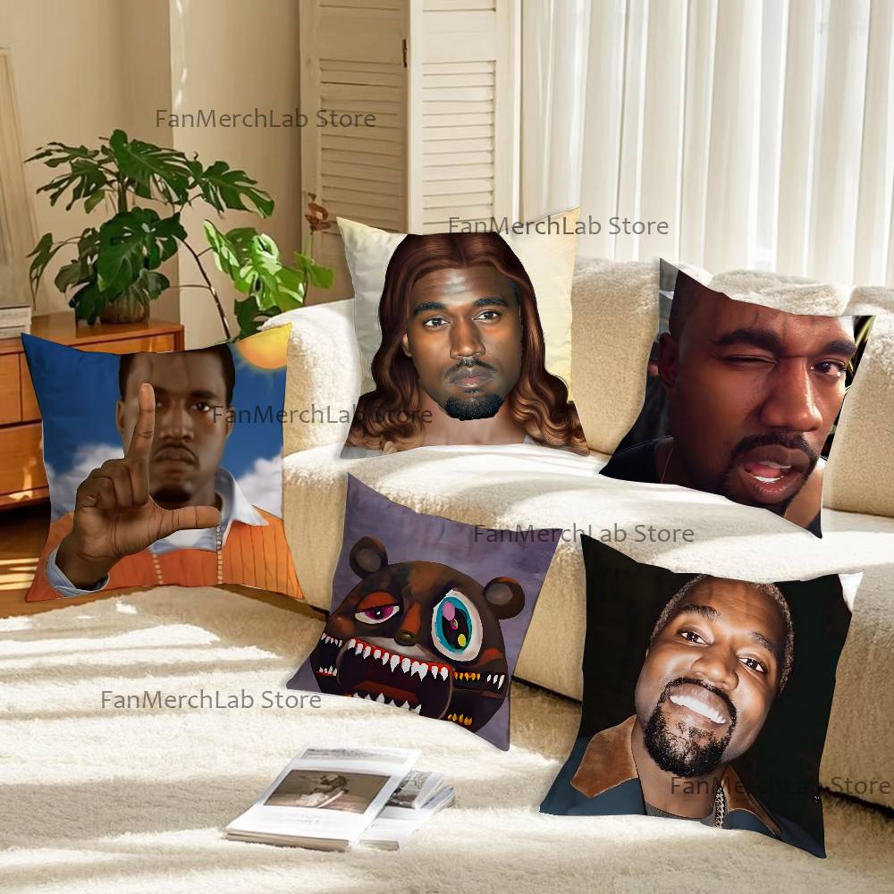 Home Office Ye - غطاء وسادة K-Kanye West Yeezus Ye