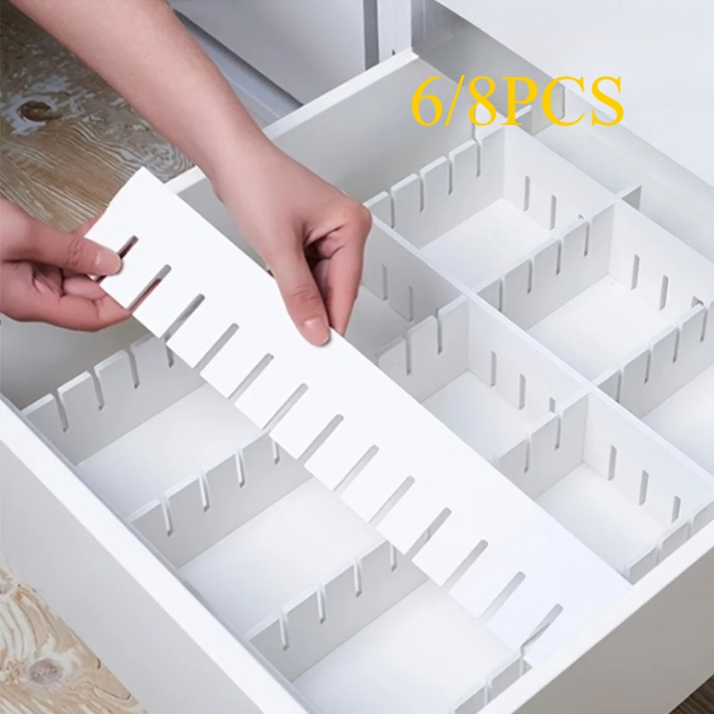 Home Office Desk With Drawers - فاصل أدراج بلاستيكي سميك قابل للقص،