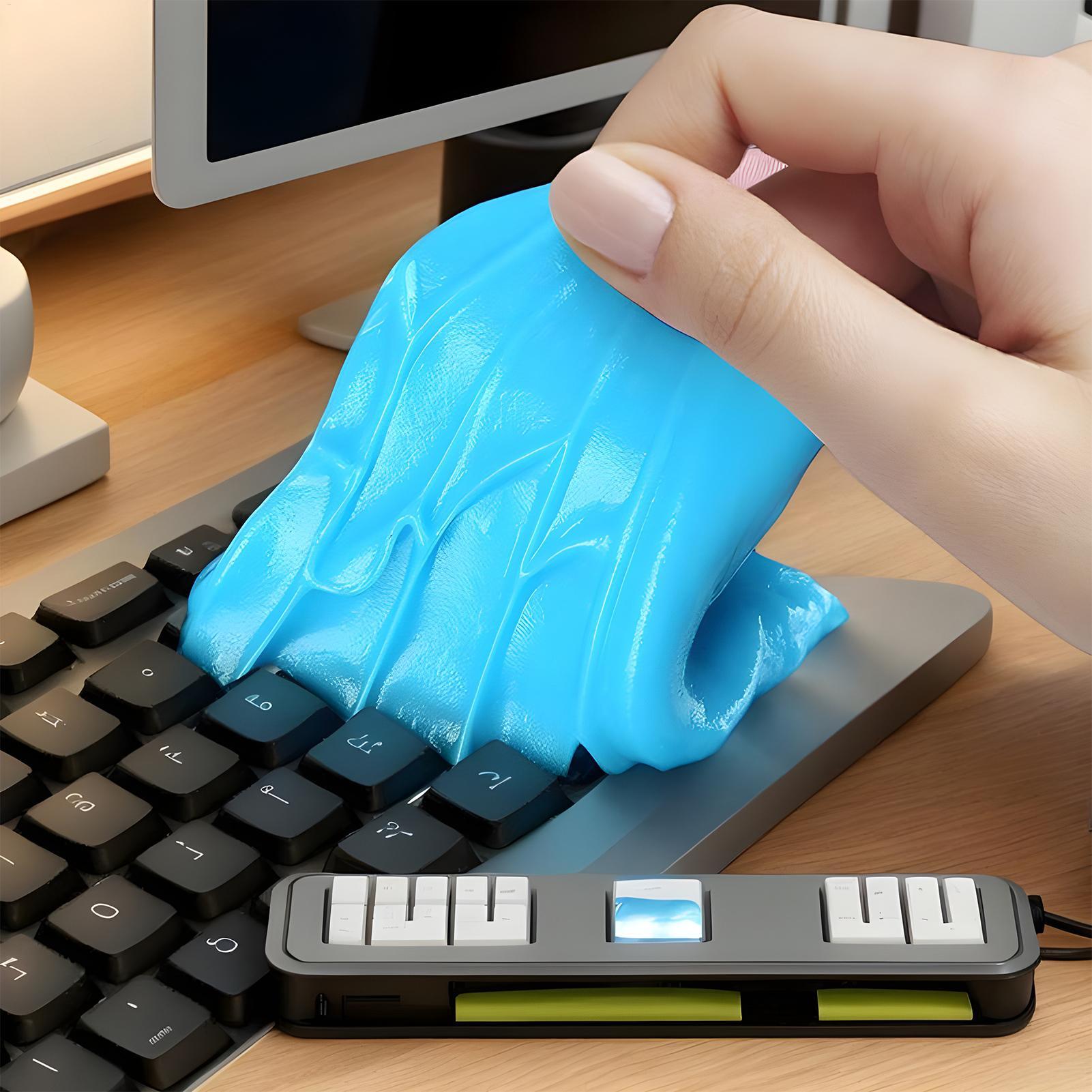 Home Office Keyboard - وسادة تنظيف السيارات، منظف الغراء والمسحوق،