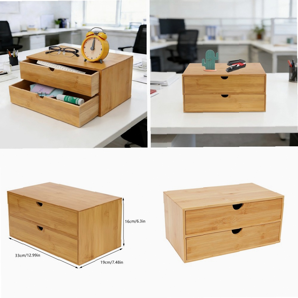 Home Office Desk With Drawers - منظم مكتب، صندوق تخزين لوازم المكتب