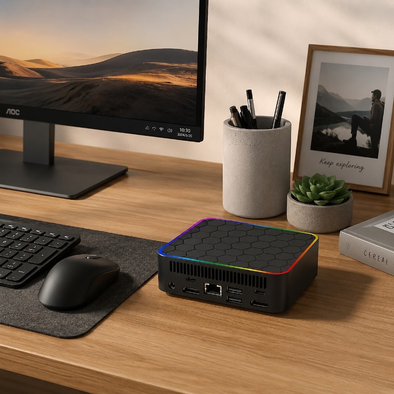 جهاز كمبيوتر صغير Intel Core I - مراجعة Home Office Windows 11 وسعره