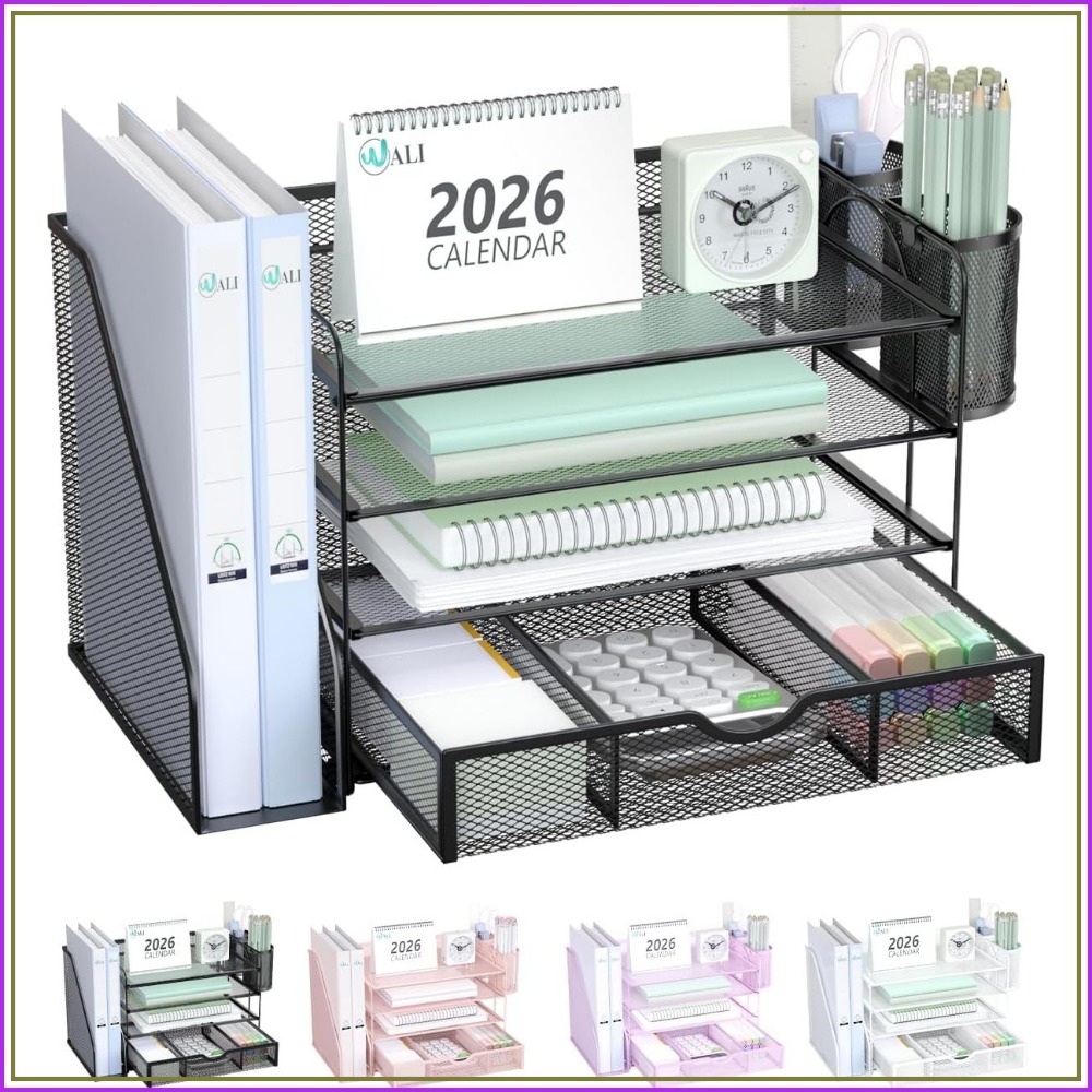 منظم ملفات مكتبي من 4 طبقات مع - مراجعة Home Office Desk With Drawers وسعره