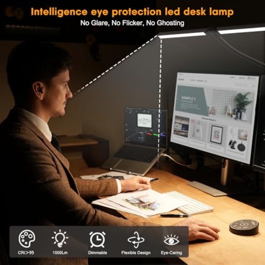 مصباح مكتب LED للمكتب والمنزل  - مراجعة Home Office Work وسعره