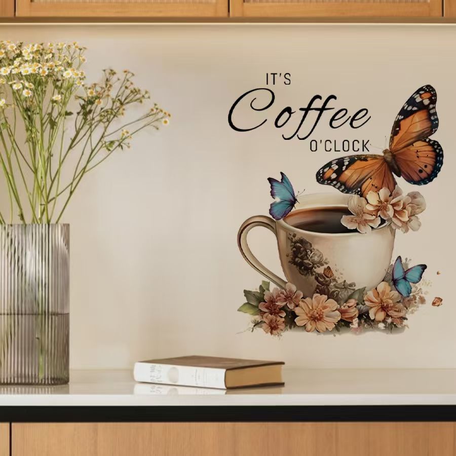 ملصقات PVC إبداعية بتصميم 'وقت - مراجعة Home Office Background وسعره