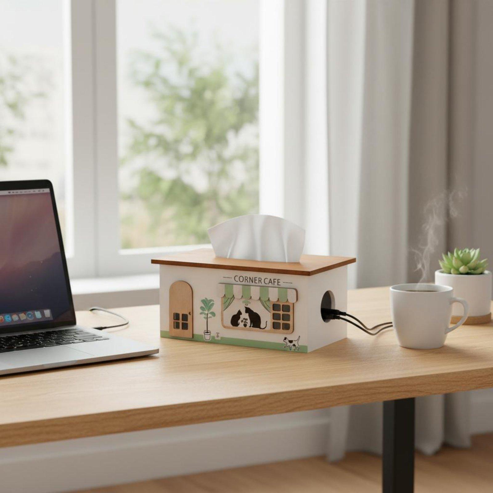 صندوق خشبي لإدارة الأسلاك، منظ - مراجعة Cable Management Box وسعره