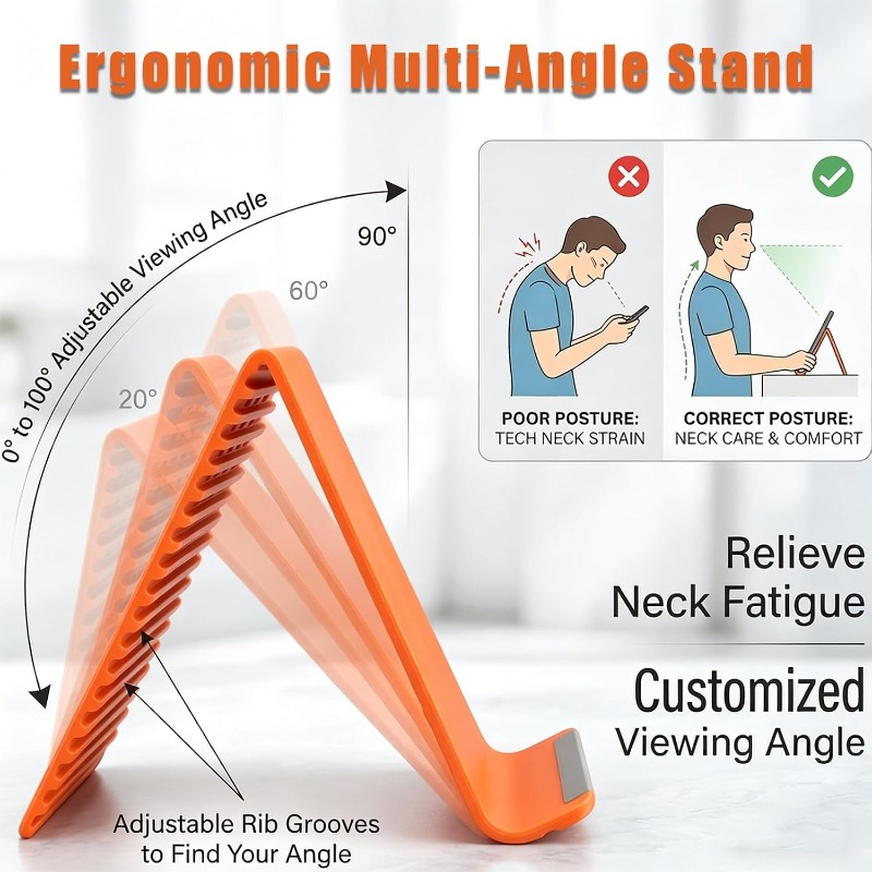 حامل هاتف مرن قابل للطي من الس - مراجعة Laptop Stand Foldable وسعره