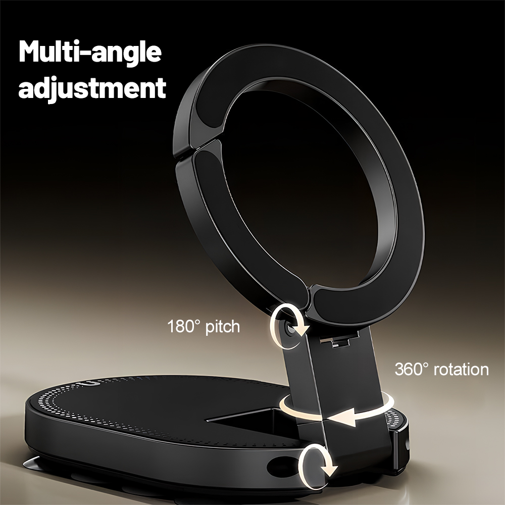 360 °   حامل هاتف مغناطيسي دوا - مراجعة Laptop Stand Foldable وسعره
