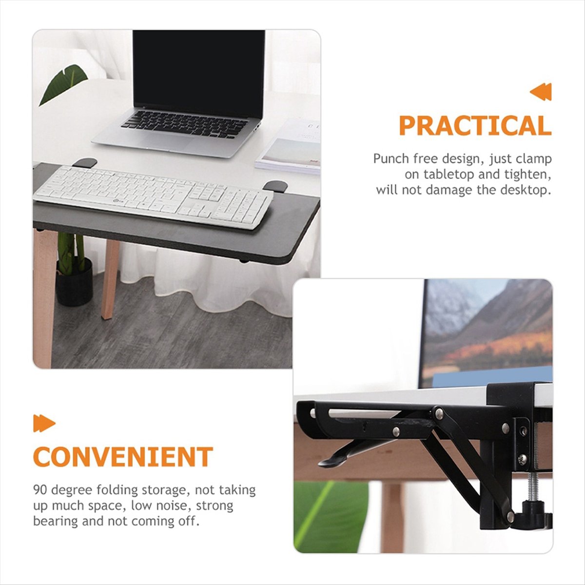 قطعتان من حامل لوحة مفاتيح الك - مراجعة Laptop Stand Foldable وسعره