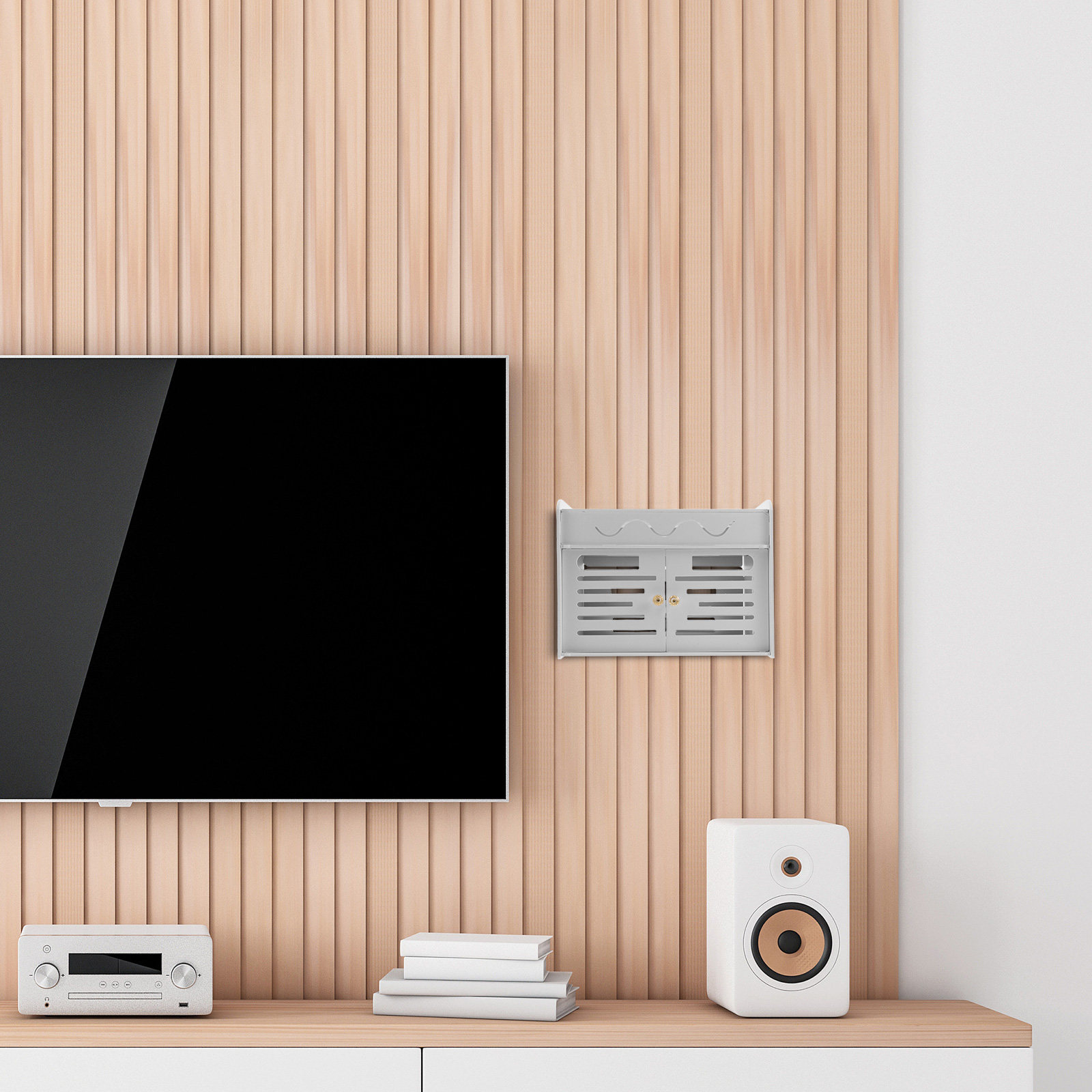 صندوق تخزين لجهاز التوجيه اللا - مراجعة Cable Management Box وسعره