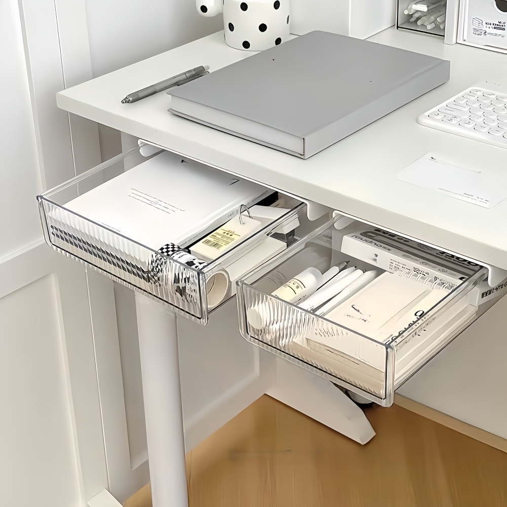 منظم أدراج شفاف يثبت تحت المكت - مراجعة Home Office Desk With Drawers وسعره