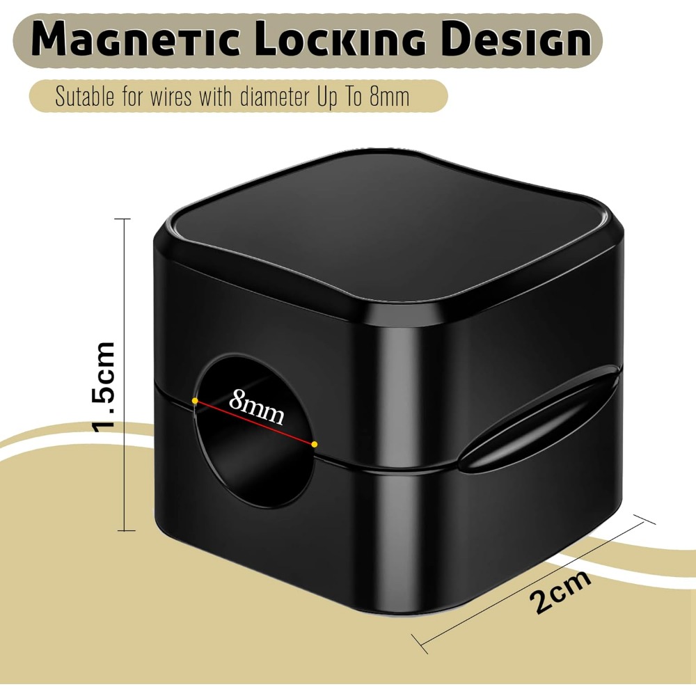 مشابك كابلات مغناطيسية لإدارة  - مراجعة Cable Management Box وسعره