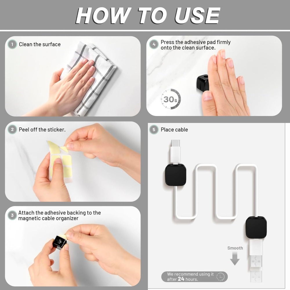 مشابك كابلات مغناطيسية لإدارة  - مراجعة Cable Management Box وسعره