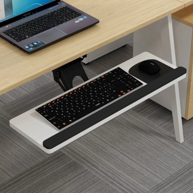 درج لوحة مفاتيح منزلق تحت المك - مراجعة Home Office Desk With Drawers وسعره