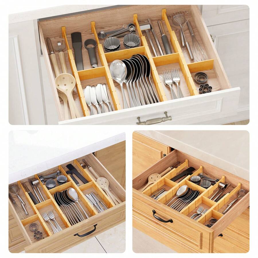 فواصل أدراج من الخيزران مع إدخ - مراجعة Home Office Kitchen وسعره