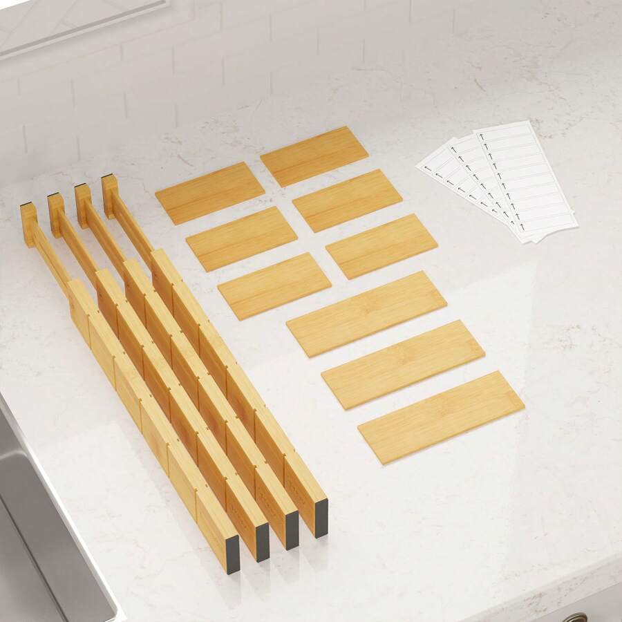 فواصل أدراج من الخيزران مع إدخ - مراجعة Home Office Kitchen وسعره