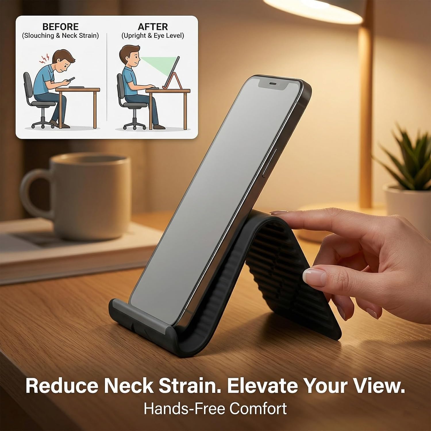 حامل هاتف مرن قابل للطي من الس - مراجعة Laptop Stand Foldable وسعره