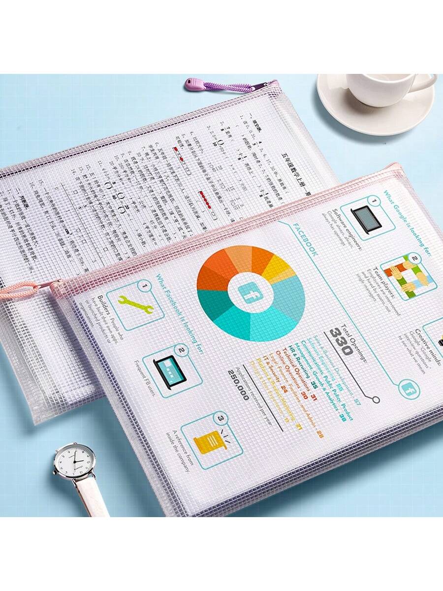 حقيبة ملفات شبكية A4 ملونة مقا - مراجعة Home Office Travel Document وسعره