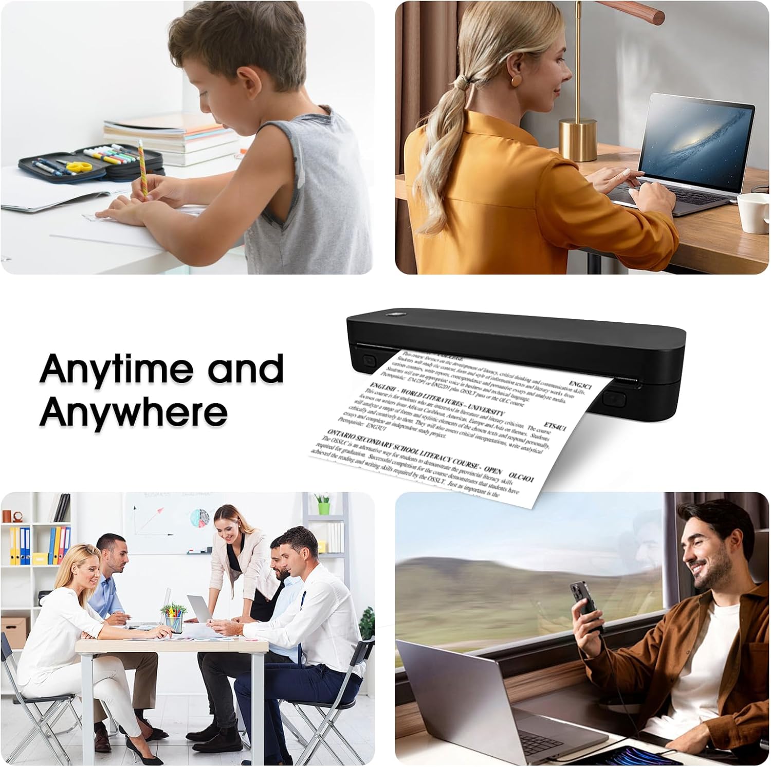 طابعة حرارية محمولة مقاس A4 مت - مراجعة Home Office Travel Document وسعره