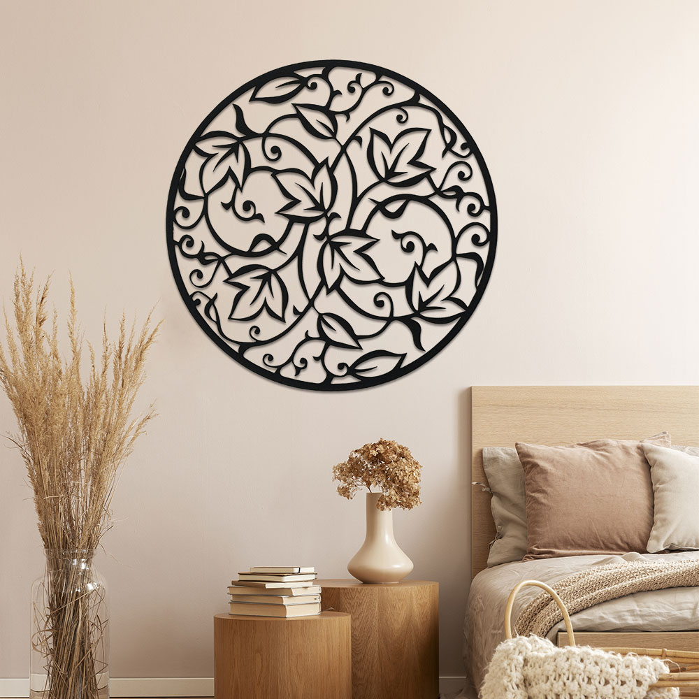 لوحة فنية جدارية ماندالا معدني - مراجعة Home Office Yoga Room وسعره