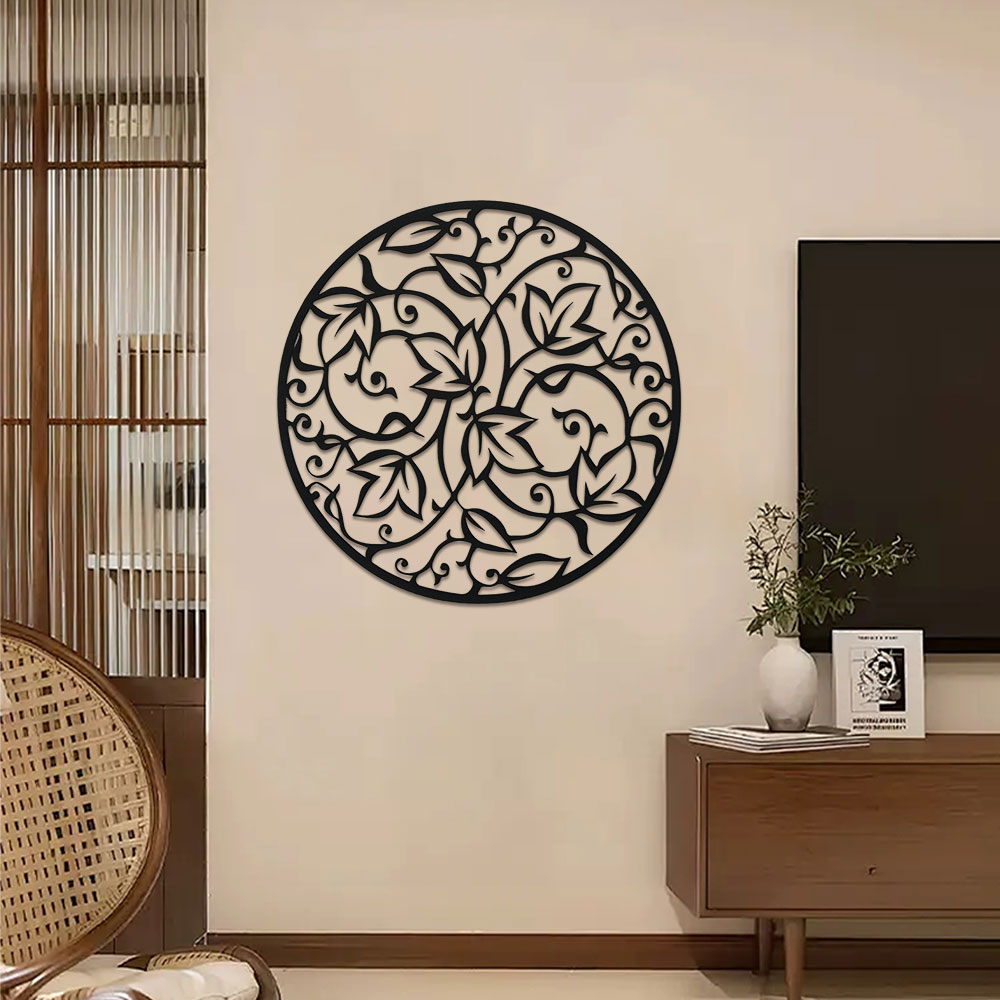 لوحة فنية جدارية ماندالا معدني - مراجعة Home Office Yoga Room وسعره