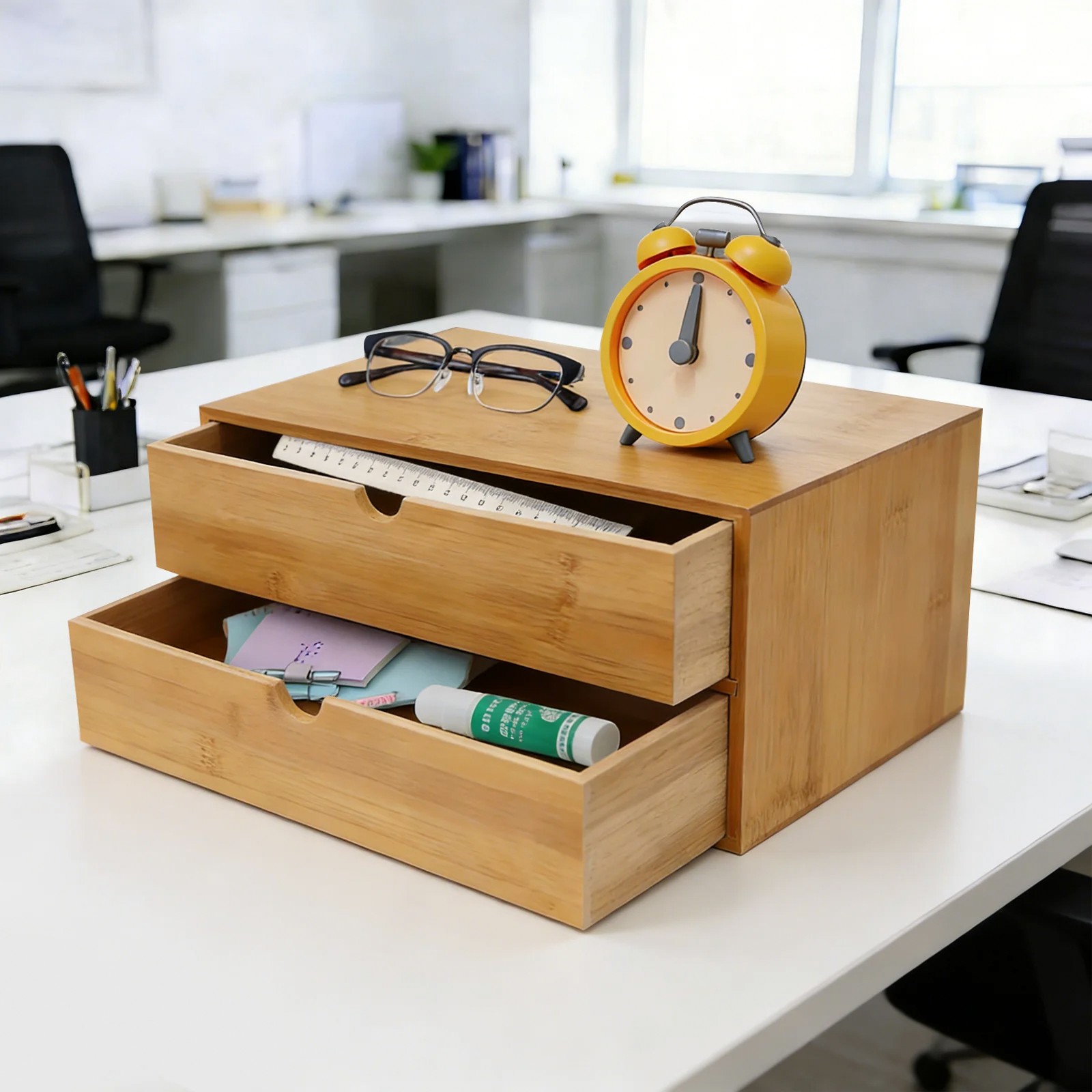منظم مكتب، صندوق تخزين لوازم ا - مراجعة Home Office Desk With Drawers وسعره